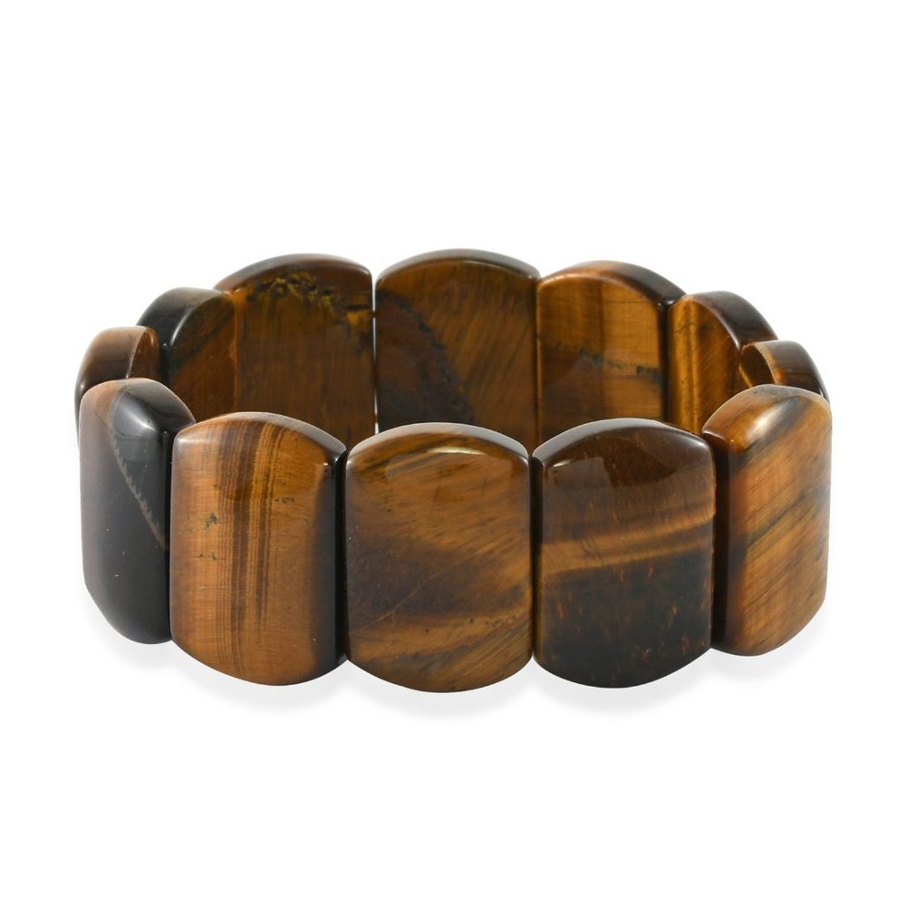 South African Yellow Tiger's Eye Stretch Bracelet
